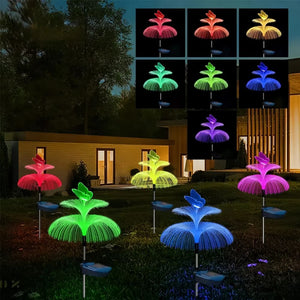 Solar Jellyfish and Butterfly Lights Waterproof Outdoor Lawn Decor_2