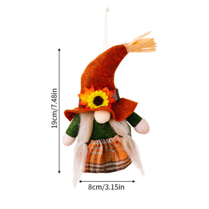 Fall Gnome Pumpkin Maple Sunflower Harvest Autumn Elf Dwarf Plush Faceless Dolls Ornaments_9