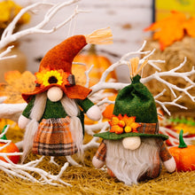 Fall Gnome Pumpkin Maple Sunflower Harvest Autumn Elf Dwarf Plush Faceless Dolls Ornaments_0