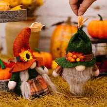 Fall Gnome Pumpkin Maple Sunflower Harvest Autumn Elf Dwarf Plush Faceless Dolls Ornaments_2