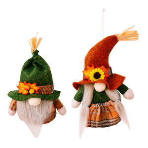 Fall Gnome Pumpkin Maple Sunflower Harvest Autumn Elf Dwarf Plush Faceless Dolls Ornaments_6