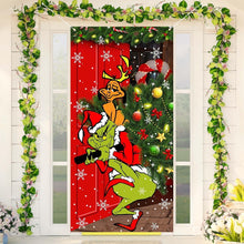 Monster Thief Shaped Christmas Door Cover and Banner Decoration Christmas Party Decoration_1