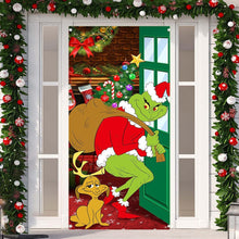 Monster Thief Shaped Christmas Door Cover and Banner Decoration Christmas Party Decoration_2