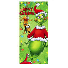 Monster Thief Shaped Christmas Door Cover and Banner Decoration Christmas Party Decoration_3