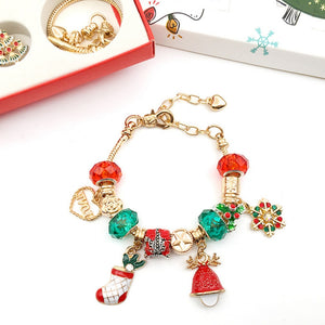 Surprise Blind Box Set 24 Countdown Calendar Advent Christmas Charms Bracelet Set DIY_1