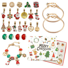 Surprise Blind Box Set 24 Countdown Calendar Advent Christmas Charms Bracelet Set DIY_4