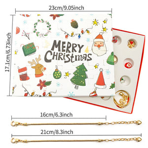 Surprise Blind Box Set 24 Countdown Calendar Advent Christmas Charms Bracelet Set DIY_5