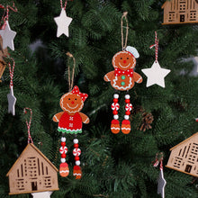 Christmas Tree Gingerbread  Pendant Wooden Ornaments Gingerbread Pendant Decorations Accessories_1