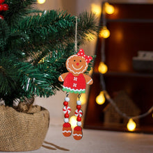 Christmas Tree Gingerbread  Pendant Wooden Ornaments Gingerbread Pendant Decorations Accessories_2