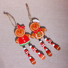 Christmas Tree Gingerbread  Pendant Wooden Ornaments Gingerbread Pendant Decorations Accessories_4