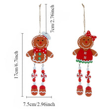 Christmas Tree Gingerbread  Pendant Wooden Ornaments Gingerbread Pendant Decorations Accessories_6