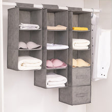Portable Wardrobe Hanging Storage Bag Interlayer Drawer Type Clothes Hangers Holder Hanging Closet Organizer_1