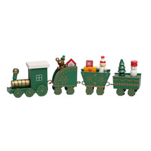 Christmas Wooden Train Ornaments Adorable Snowman and Gingerbread Designs_12