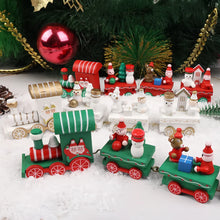 Christmas Wooden Train Ornaments Adorable Snowman and Gingerbread Designs_2