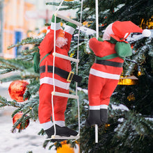 Charming Santa Claus Climbing Rope Ladder_1