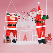 Charming Santa Claus Climbing Rope Ladder_3