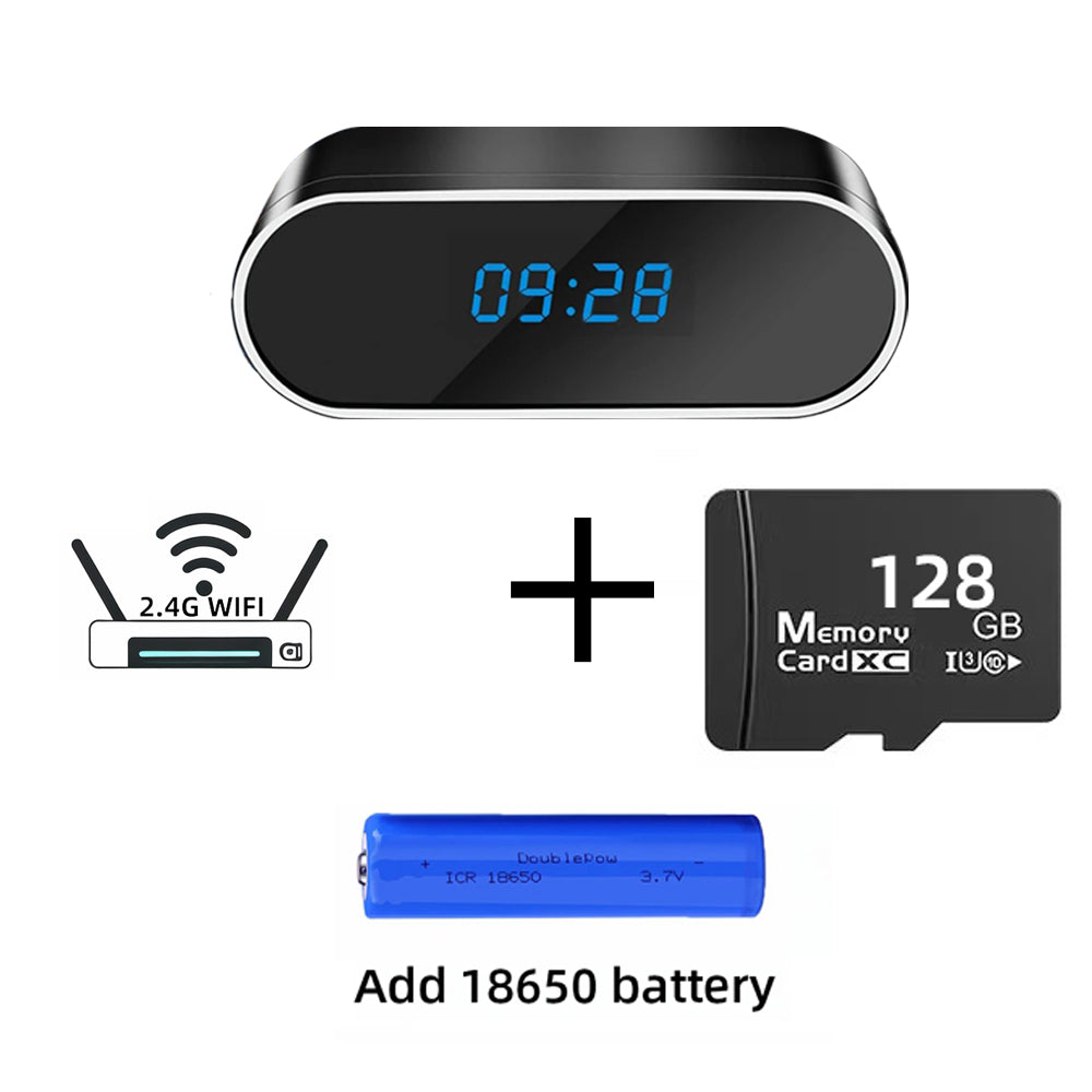 1080P Wireless IR Night Vision View Hide Camera Digital Clock_9