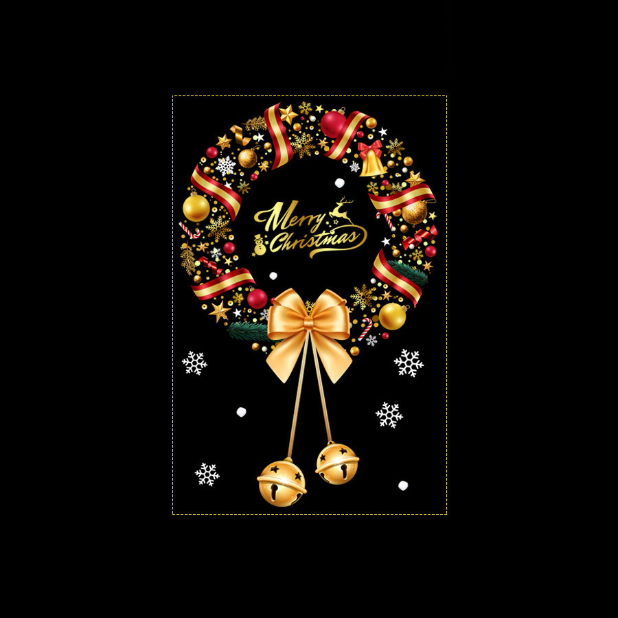 Festive Christmas Wreath Sticker for Windows And Glass_7