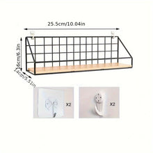 Non Perforated Storage Rack Wall Mounted Rural Wooden Storage Rack_9
