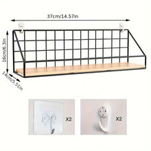 Non Perforated Storage Rack Wall Mounted Rural Wooden Storage Rack_11