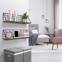 Non Perforated Storage Rack Wall Mounted Rural Wooden Storage Rack_1