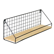 Non Perforated Storage Rack Wall Mounted Rural Wooden Storage Rack_7