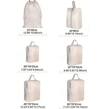 6 Set Compression Packing Travel Storage Bag Cubes Luggage Organizer_7