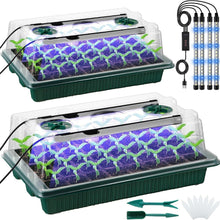 2 Pack High Dome Germination Trays Plant Seedling Starter Kit_4