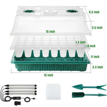 2 Pack High Dome Germination Trays Plant Seedling Starter Kit_5