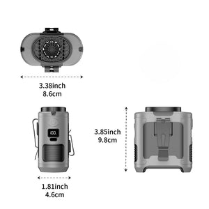 20,000mAh Outdoor Waist Fan and Power Bank Convenient Portable Neck Fan