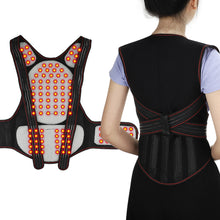 108 Tourmaline Self-heating Magnetic Therapy Waist Back Shoulder Posture Corrector_0