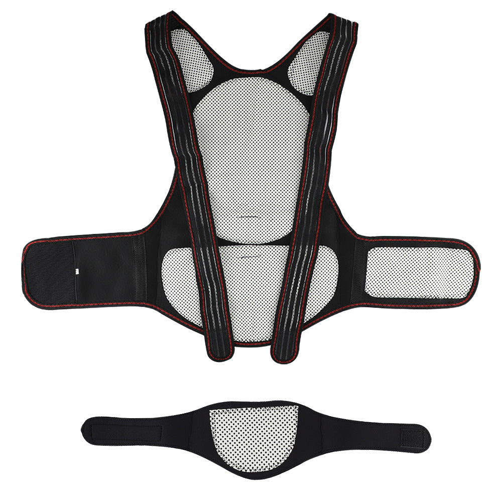 108 Tourmaline Self-heating Magnetic Therapy Waist Back Shoulder Posture Corrector_1