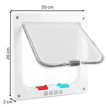 Cat Flap Door Lockable Low Noise Interior Exterior Kitten Door