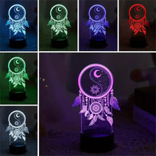 Dream catcher 3D Night Light 3D Optical Illusion Lamp
