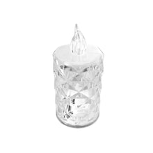 Crystal Candles LED Light Transparent Flameless Battery Power Lantern Night Lamp