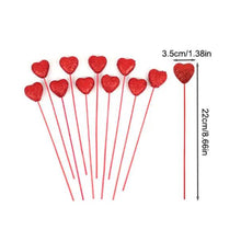 Glitter Foam Love Heart Picks Stick For Valentine Day Vase Decoration Supply_12