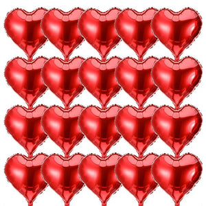 18 Inch Red Love Heart Foil Balloons Big Helium Globos_1