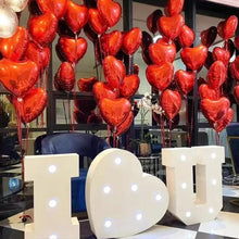 18 Inch Red Love Heart Foil Balloons Big Helium Globos_2
