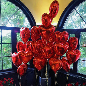 18 Inch Red Love Heart Foil Balloons Big Helium Globos_5