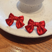 Red Bowknot Earrings for Women_1