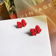 Red Bowknot Earrings for Women_4