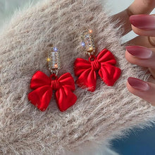 Lucky Red Zircon Stud Earrings For Women Metal Statement Earring_6