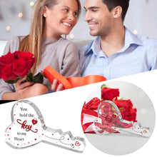 Valentines Day Key Shaped Acrylic Table Ornament Decoration Key Shaped Plaque_4