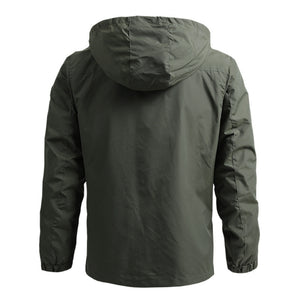 Men’s Hooded Winter Windbreaker Raincoat