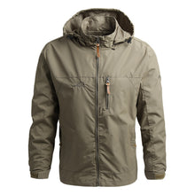 Men’s Hooded Winter Windbreaker Raincoat