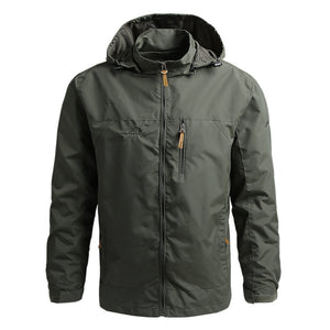 Men’s Hooded Winter Windbreaker Raincoat