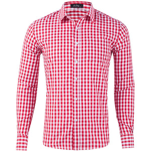 Classic Men's Checkered Long Sleeve Shirt