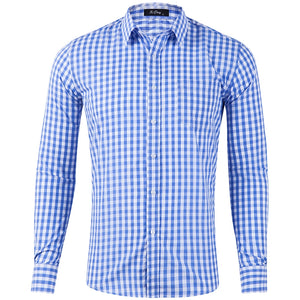 Classic Men's Checkered Long Sleeve Shirt