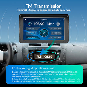Universal 7inch Wireless Carplay Auto Car Radio Multimedia Player