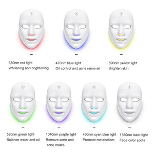 LED Rejuvenation Light Therapy Facial Mask
